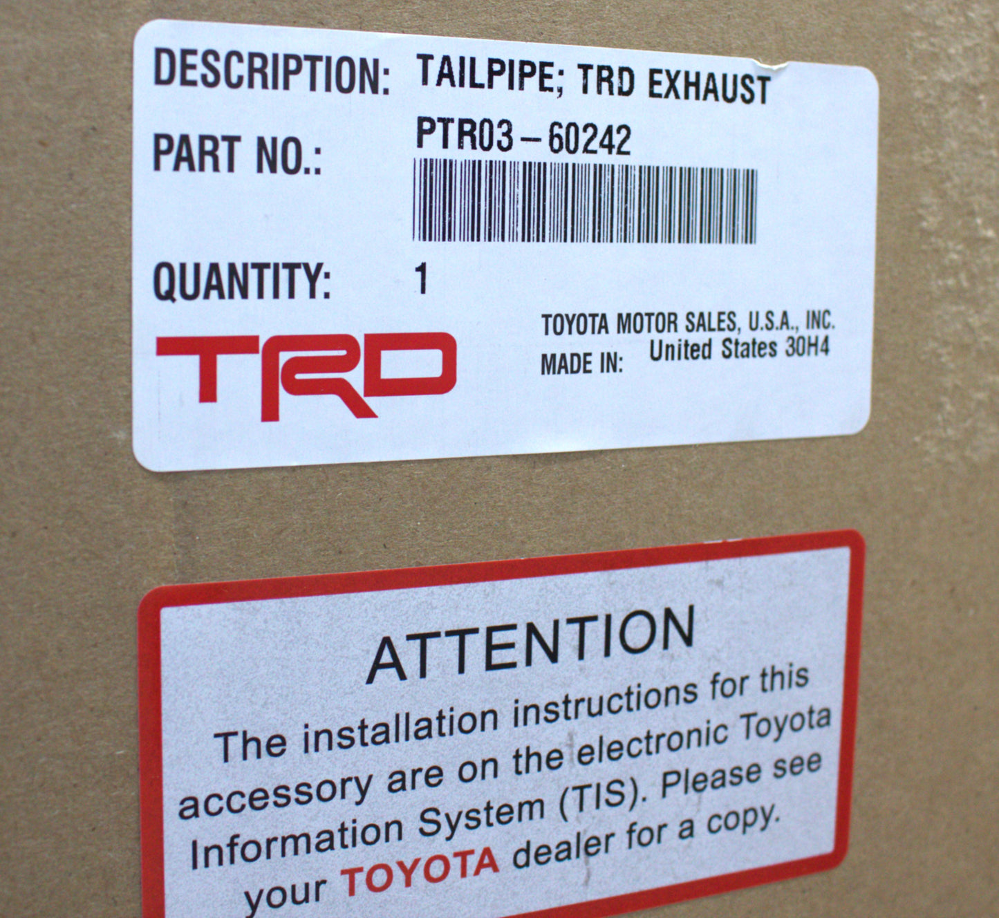 Genuine Lexus TRD | Performance Cat-back Exhaust System