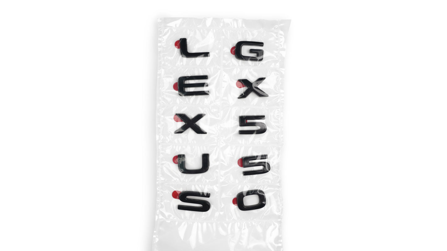Genuine Lexus | Rear Black Emblem Overlay