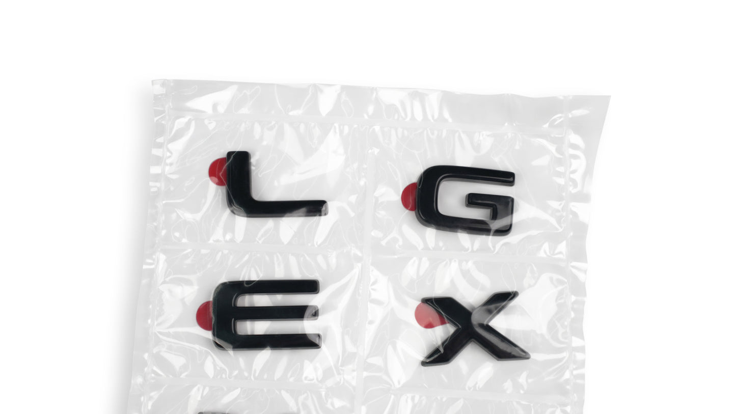 Genuine Lexus | Rear Black Emblem Overlay