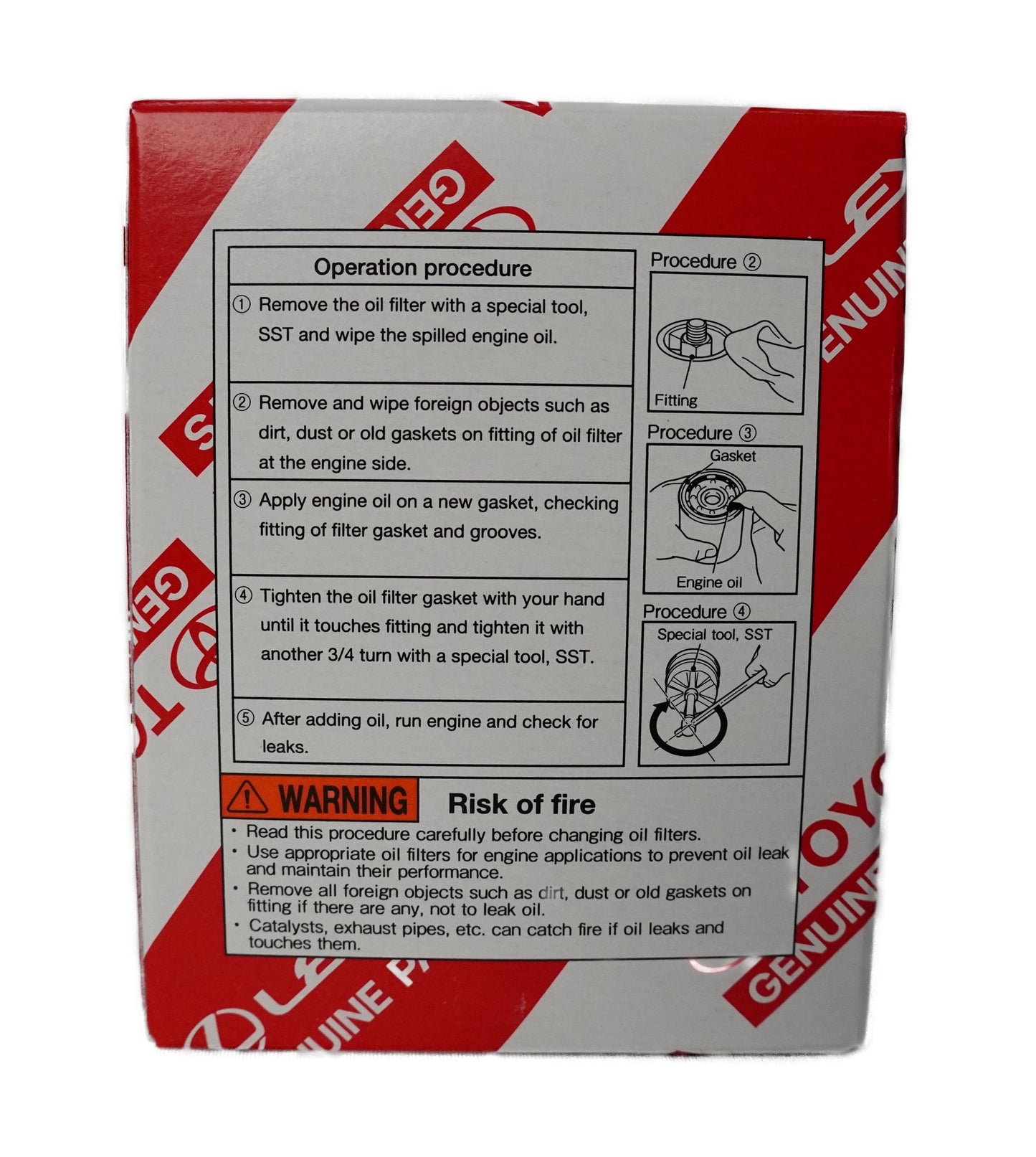 Geniune Lexus | Oil Filter for GX550 (Carton of 10)