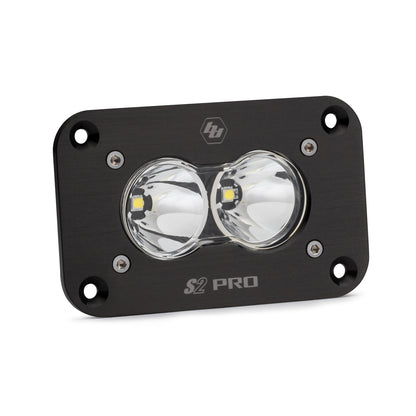 Baja Designs | S2 Pro Black (FLUSH MOUNT) LED Auxiliary Light Pod (Single) - Universal