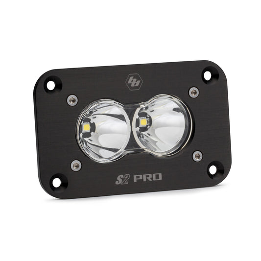 Baja Designs | S2 Pro Black (FLUSH MOUNT) LED Auxiliary Light Pod (Single) - Universal