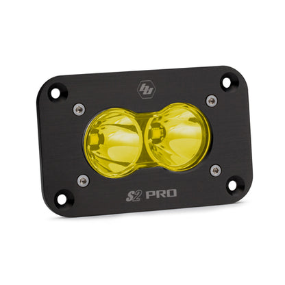 Baja Designs | S2 Pro Black (FLUSH MOUNT) LED Auxiliary Light Pod (Single) - Universal
