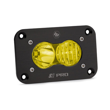Baja Designs | S2 Pro Black (FLUSH MOUNT) LED Auxiliary Light Pod (Single) - Universal