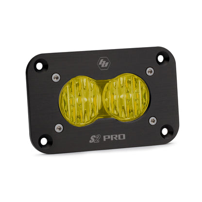 Baja Designs | S2 Pro Black (FLUSH MOUNT) LED Auxiliary Light Pod (Single) - Universal