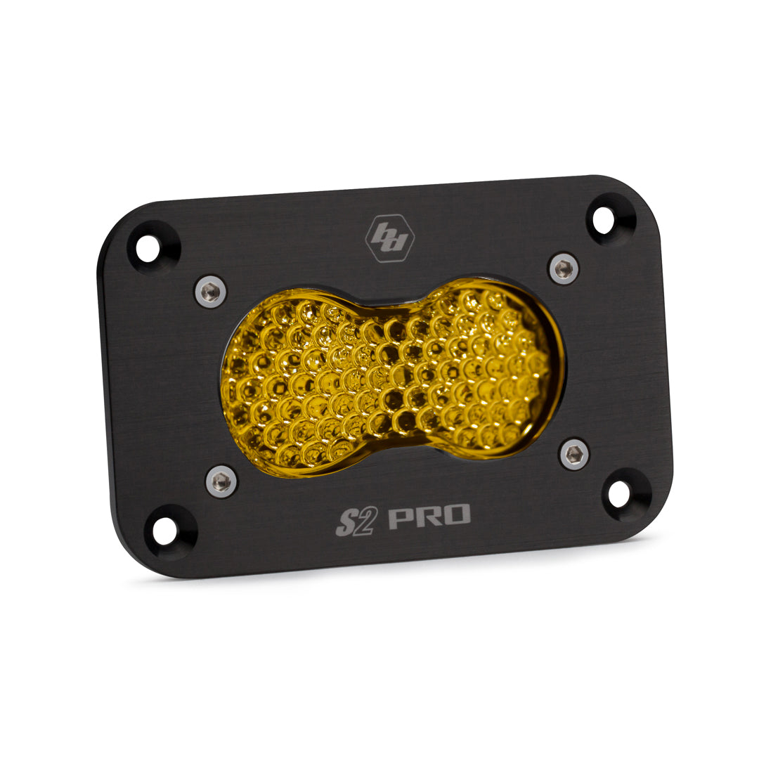 Baja Designs | S2 Pro Black (FLUSH MOUNT) LED Auxiliary Light Pod (Single) - Universal