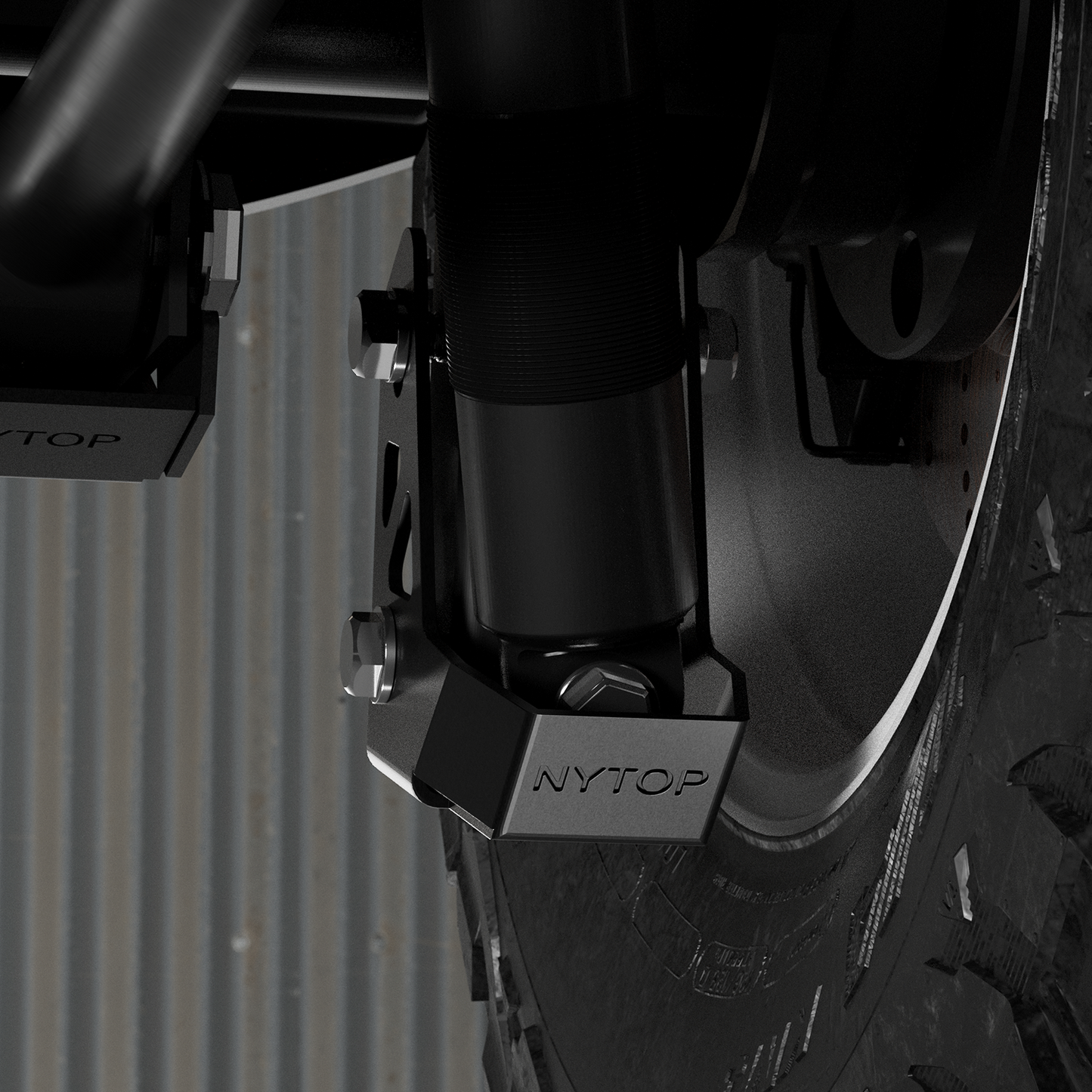 NYTOP | 2024-Current Lexus GX550/Toyota Land Cruiser Rear Shock Mount Skid Plate Kit