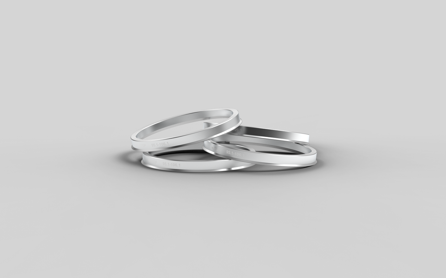 NYTOP | 106.1 mm to 95.1 mm Hub Centric Adapter Ring Kit