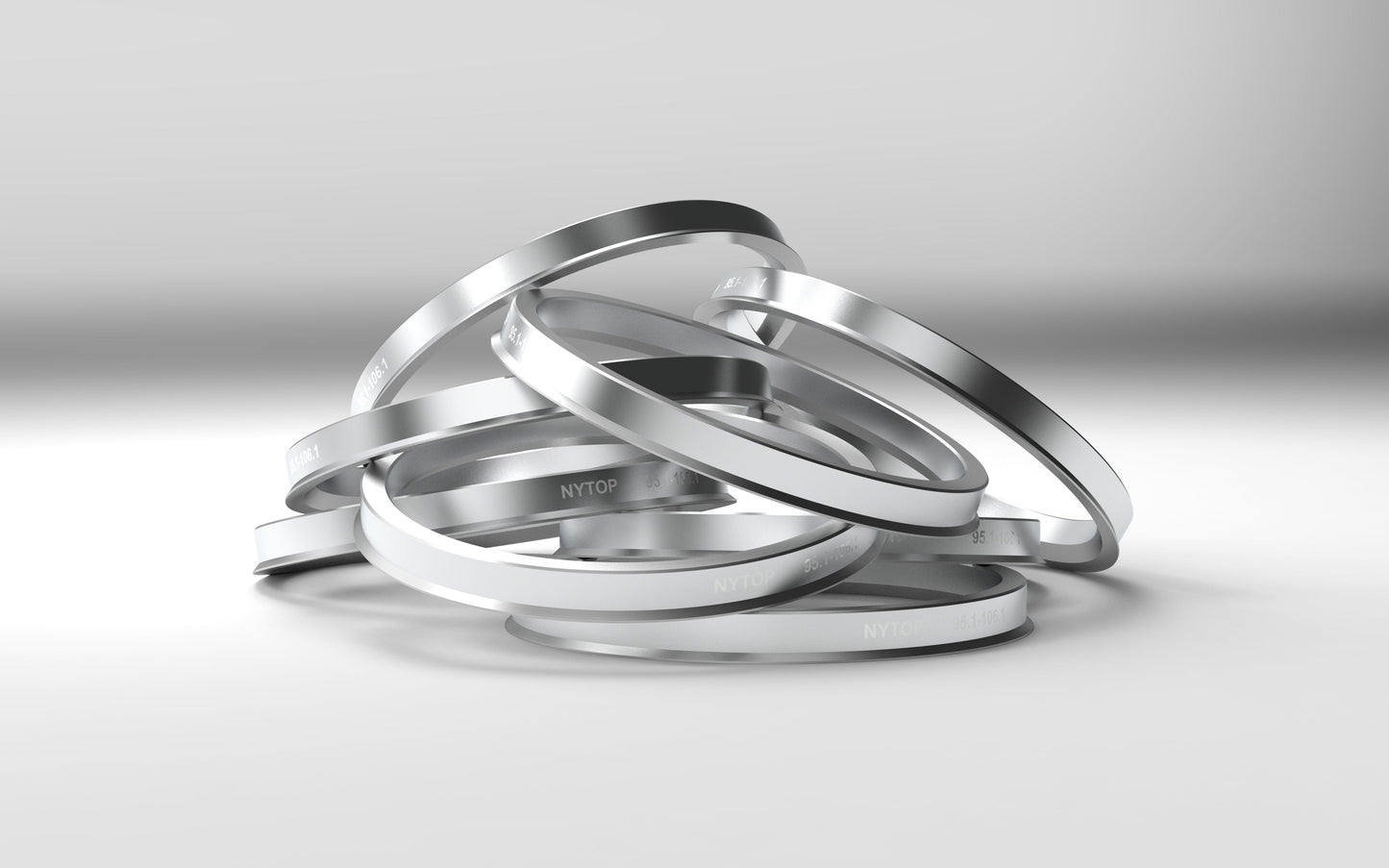 NYTOP | 106.1 mm to 95.1 mm Hub Centric Adapter Ring Kit