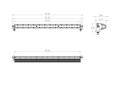 Baja Designs | S8 Straight LED Light Bar (Driving Combo Light Pattern) - Universal