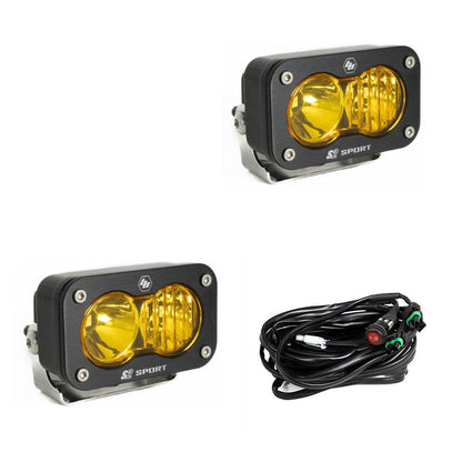 Baja Designs | S2 Sport Black LED Auxiliary Light Pod Pair - Universal