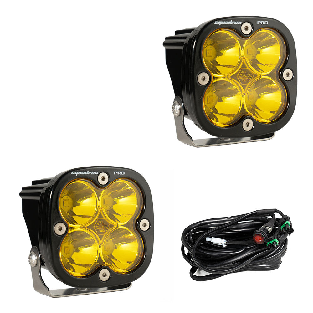 Baja Designs | Squadron Pro Black LED Auxiliary Light Pod Pair - Universal