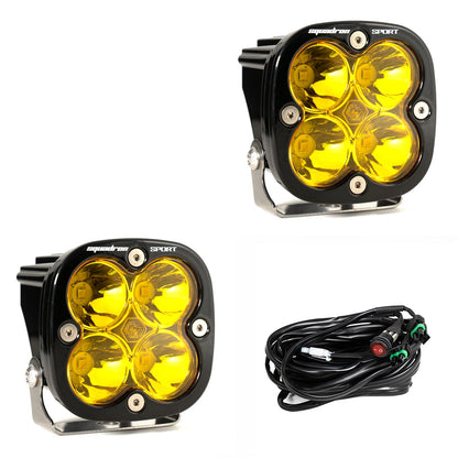 Baja Designs | Squadron Sport Black LED Auxiliary Light Pod Pair - Universal