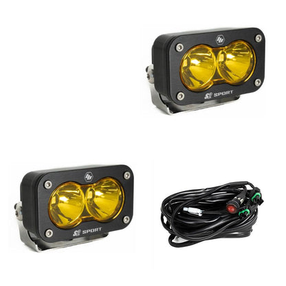 Baja Designs | S2 Sport Black LED Auxiliary Light Pod Pair - Universal