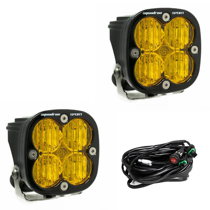 Baja Designs | Squadron Sport Black LED Auxiliary Light Pod Pair - Universal