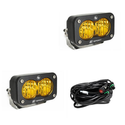 Baja Designs | S2 Sport Black LED Auxiliary Light Pod Pair - Universal