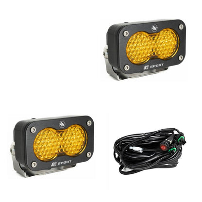 Baja Designs | S2 Sport Black LED Auxiliary Light Pod Pair - Universal