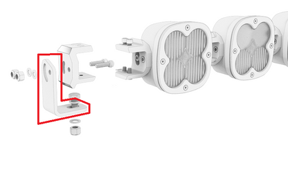 Baja Designs | Mounting Brackets for XL Linkable LED Light Bar - Universal