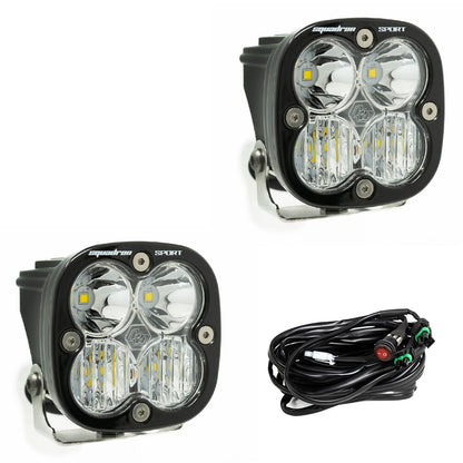 Baja Designs | Squadron Sport Black LED Auxiliary Light Pod Pair - Universal