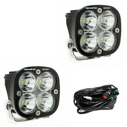 Baja Designs | Squadron Sport Black LED Auxiliary Light Pod Pair - Universal