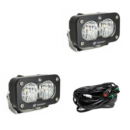 Baja Designs | S2 Sport Black LED Auxiliary Light Pod Pair - Universal
