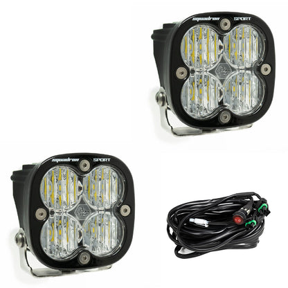 Baja Designs | Squadron Sport Black LED Auxiliary Light Pod Pair - Universal