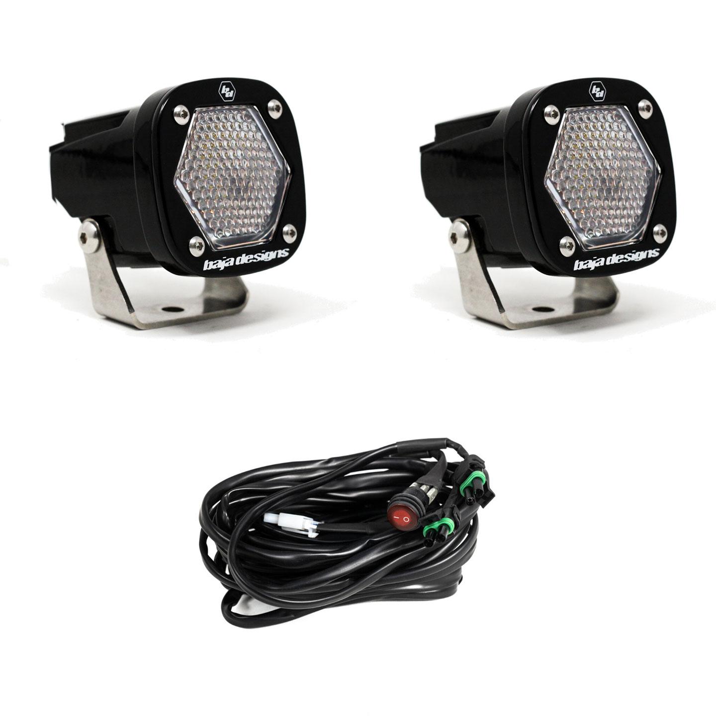 Baja Designs | S1 Black LED Auxiliary Light Pod Pair - Universal