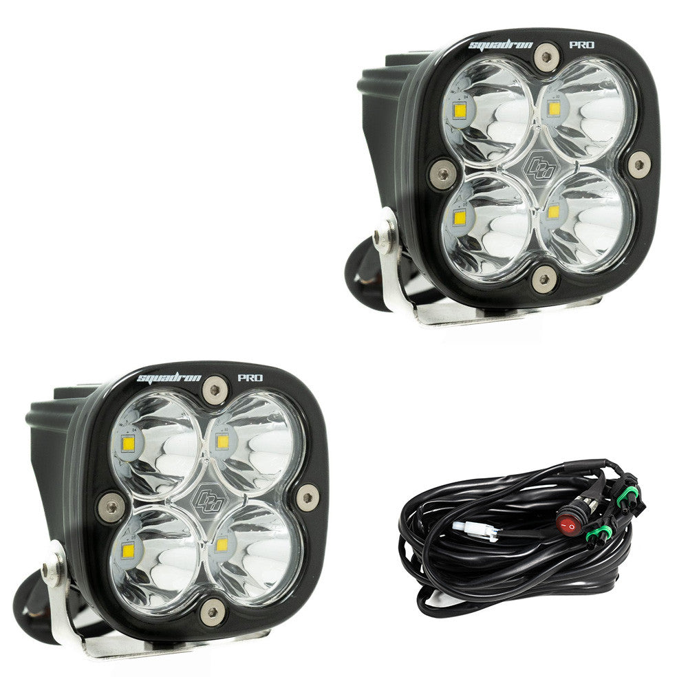 Baja Designs | Squadron Pro Black LED Auxiliary Light Pod Pair - Universal