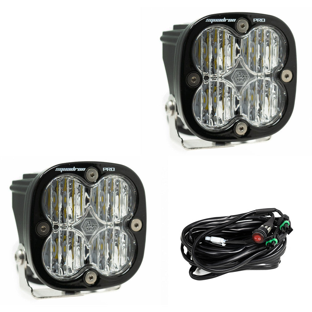 Baja Designs | Squadron Pro Black LED Auxiliary Light Pod Pair - Universal