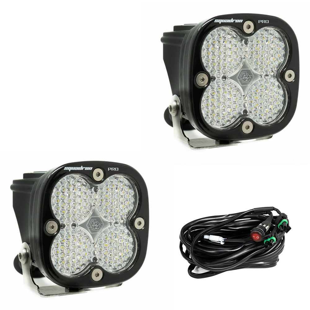 Baja Designs | Squadron Pro Black LED Auxiliary Light Pod Pair - Universal