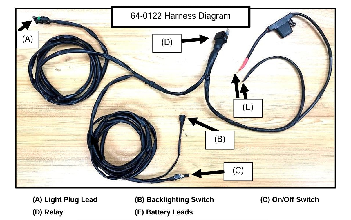 Baja Designs | Wiring Harness W/Mode Switch for 1 Light Bar (OnX6/Hybrid/Laser/S8)
