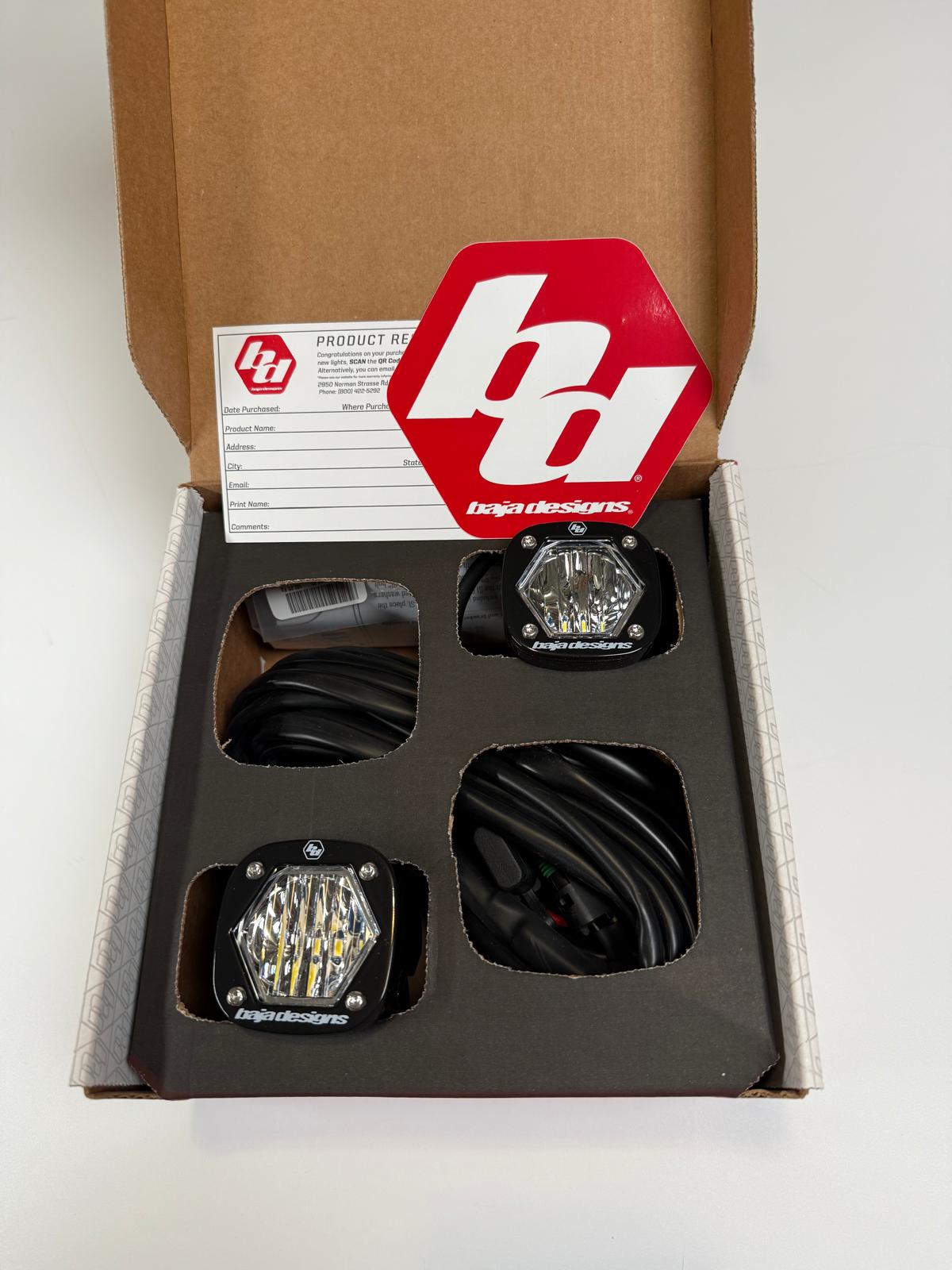 Baja Designs | S1 Black LED Auxiliary Light Pod Pair - Universal