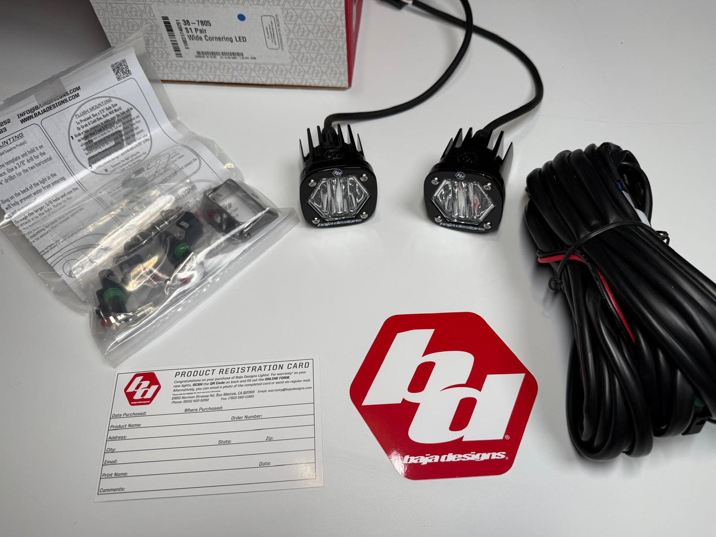 Baja Designs | S1 Black LED Auxiliary Light Pod Pair - Universal