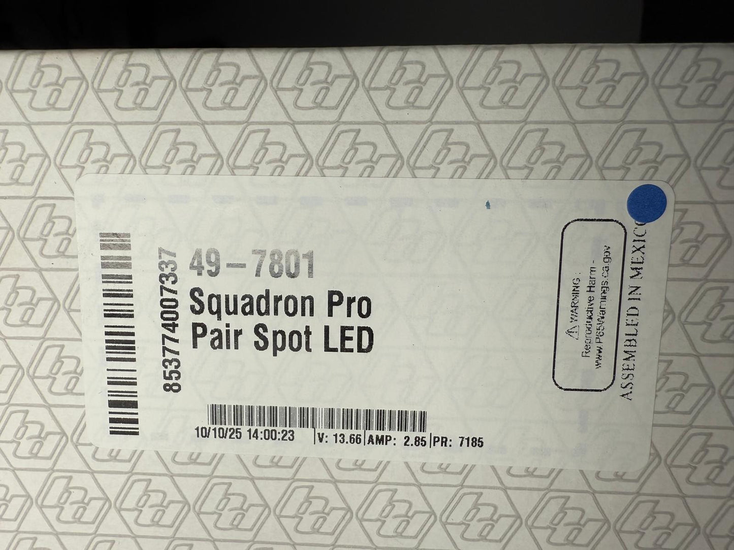 Baja Designs | Squadron Pro Black LED Auxiliary Light Pod Pair - Universal