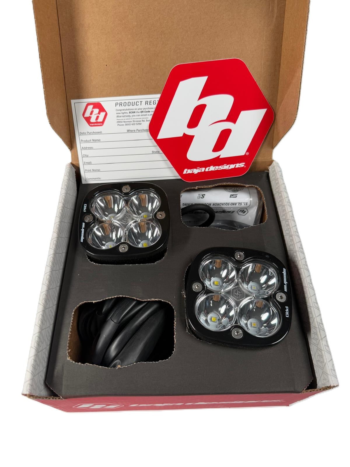 Baja Designs | Squadron Pro Black LED Auxiliary Light Pod Pair - Universal