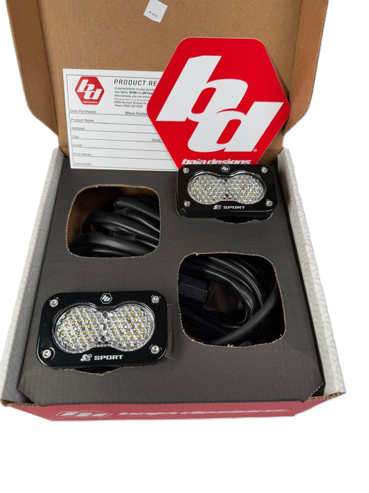 Baja Designs | S2 Sport Black LED Auxiliary Light Pod Pair - Universal
