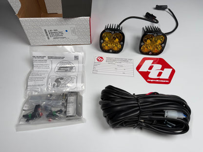 Baja Designs | Squadron Sport Black LED Auxiliary Light Pod Pair - Universal
