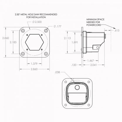 Baja Designs | S1 White (FLUSH MOUNT) Auxiliary Light Pod (Single) - Universal