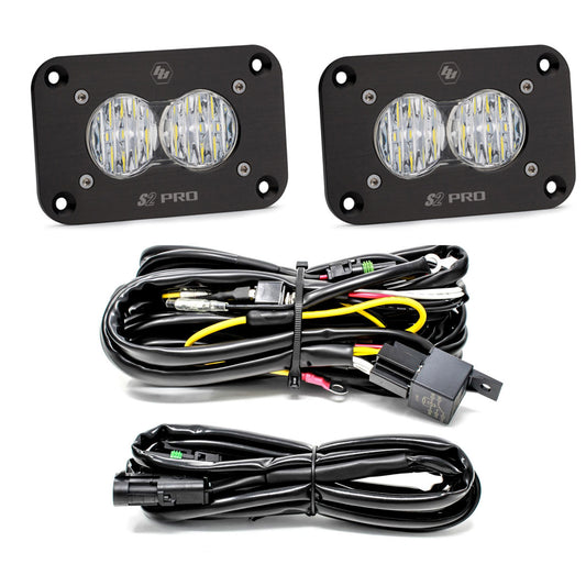 Baja Designs | S2 Pro Black (FLUSH MOUNT) LED Light Pod Reverse Kit - Universal