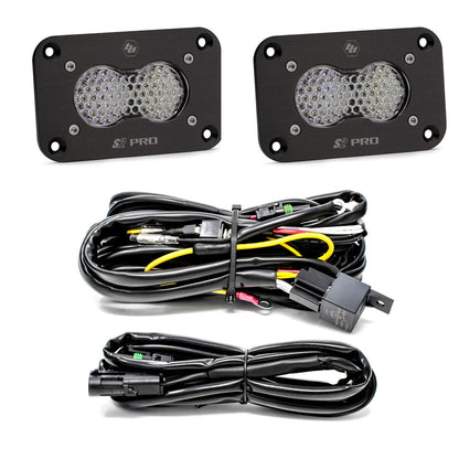Baja Designs | S2 Pro Black (FLUSH MOUNT) LED Light Pod Reverse Kit - Universal