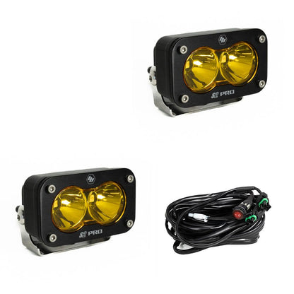 Baja Designs | S2 Pro Black LED Auxiliary Light Pod Pair - Universal