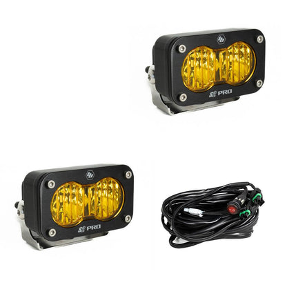 Baja Designs | S2 Pro Black LED Auxiliary Light Pod Pair - Universal