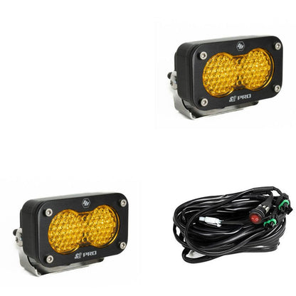 Baja Designs | S2 Pro Black LED Auxiliary Light Pod Pair - Universal