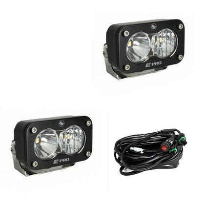 Baja Designs | S2 Pro Black LED Auxiliary Light Pod Pair - Universal