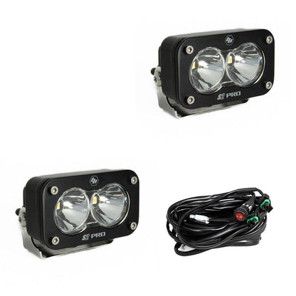 Baja Designs | S2 Pro Black LED Auxiliary Light Pod Pair - Universal