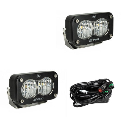 Baja Designs | S2 Pro Black LED Auxiliary Light Pod Pair - Universal