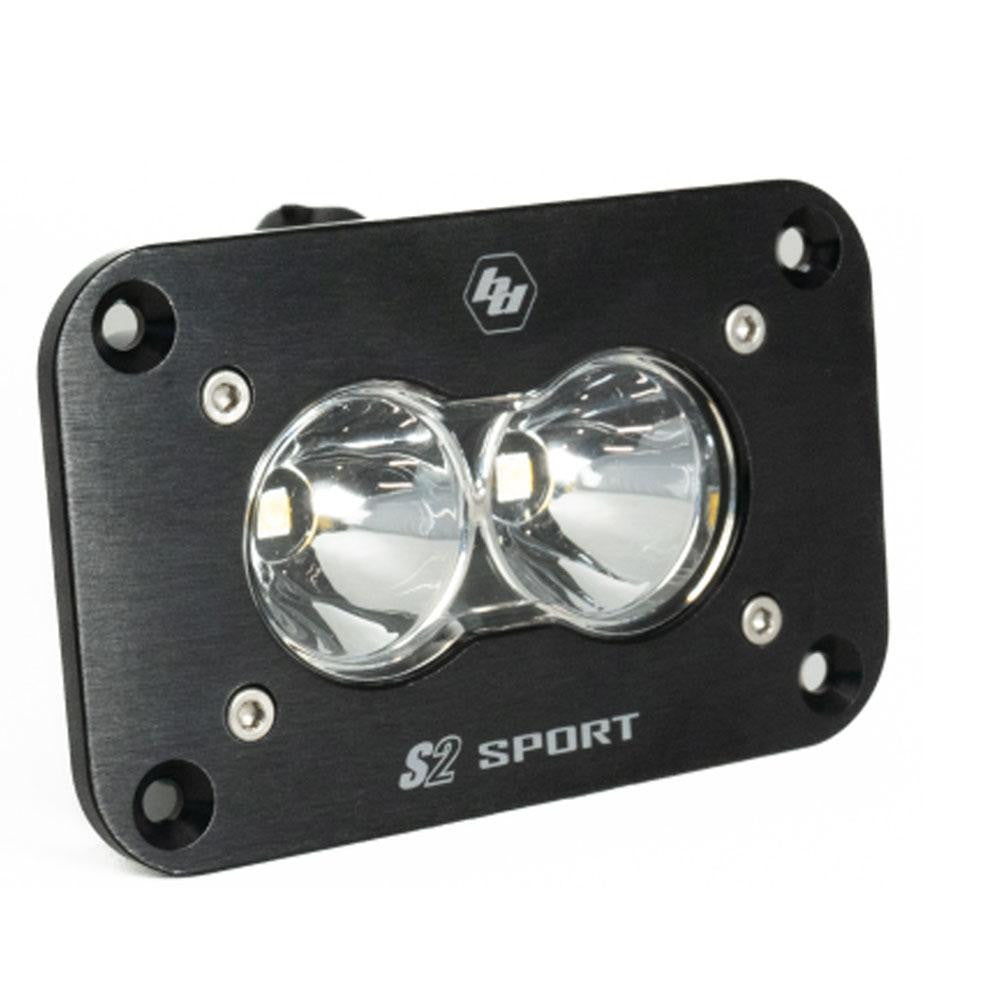 Baja Designs | S2 Sport Black (FLUSH MOUNT) LED Auxiliary Light Pod (Single) - Universal