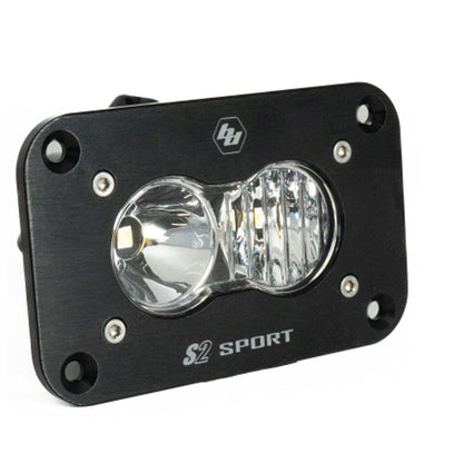 Baja Designs | S2 Sport Black (FLUSH MOUNT) LED Auxiliary Light Pod (Single) - Universal