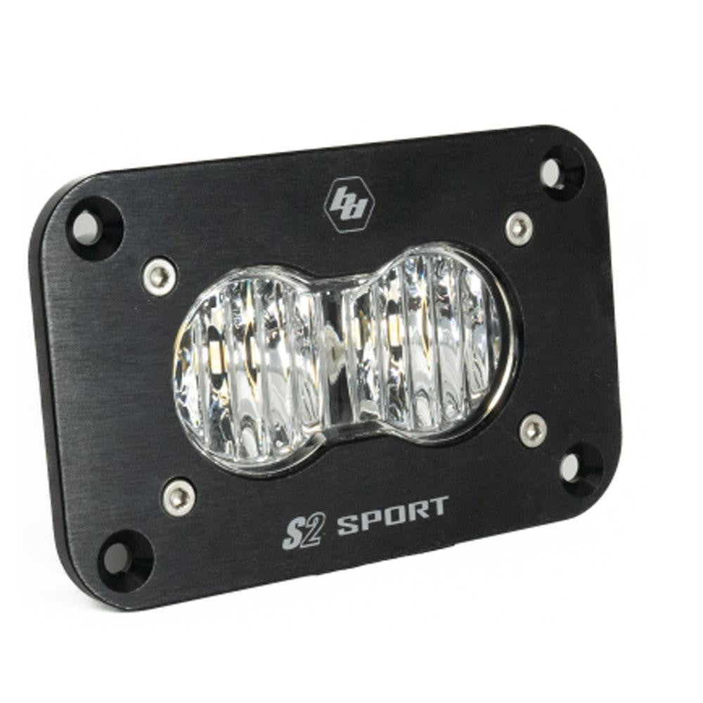 Baja Designs | S2 Sport Black (FLUSH MOUNT) LED Auxiliary Light Pod (Single) - Universal