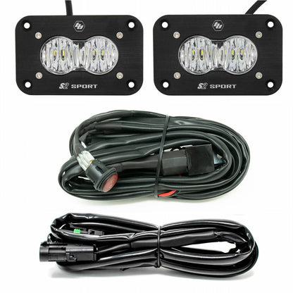 Baja Designs | S2 Sport Black (FLUSH MOUNT) LED Light Pod Reverse Kit - Universal